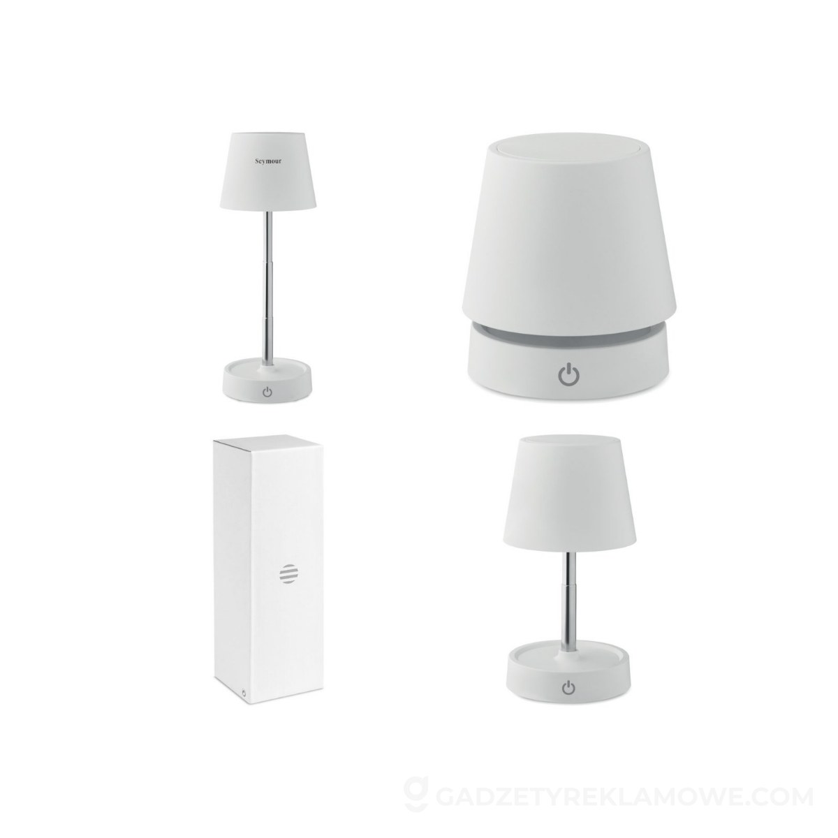 Lampa stołowa ładowana USB TAPLAMB - biała