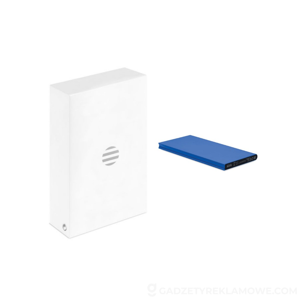 Power bank 8000 mAh POWERFLAT8C - niebieski