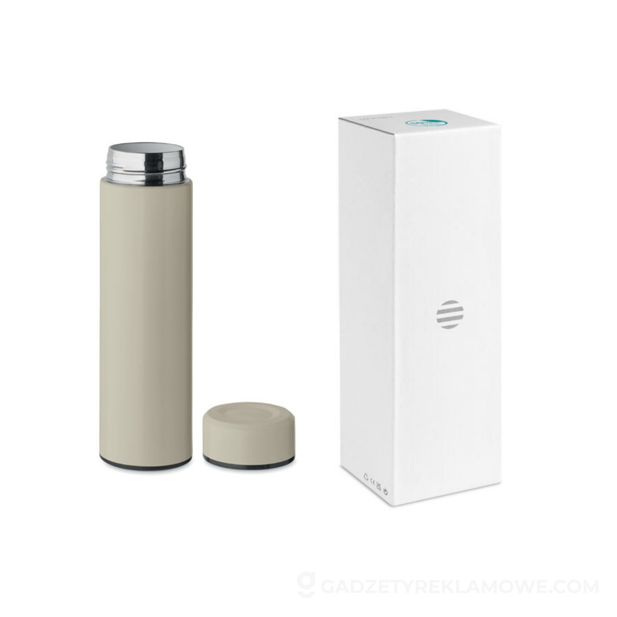 Butelka z ceramiką 420 ml NUNAVUT - naturalna