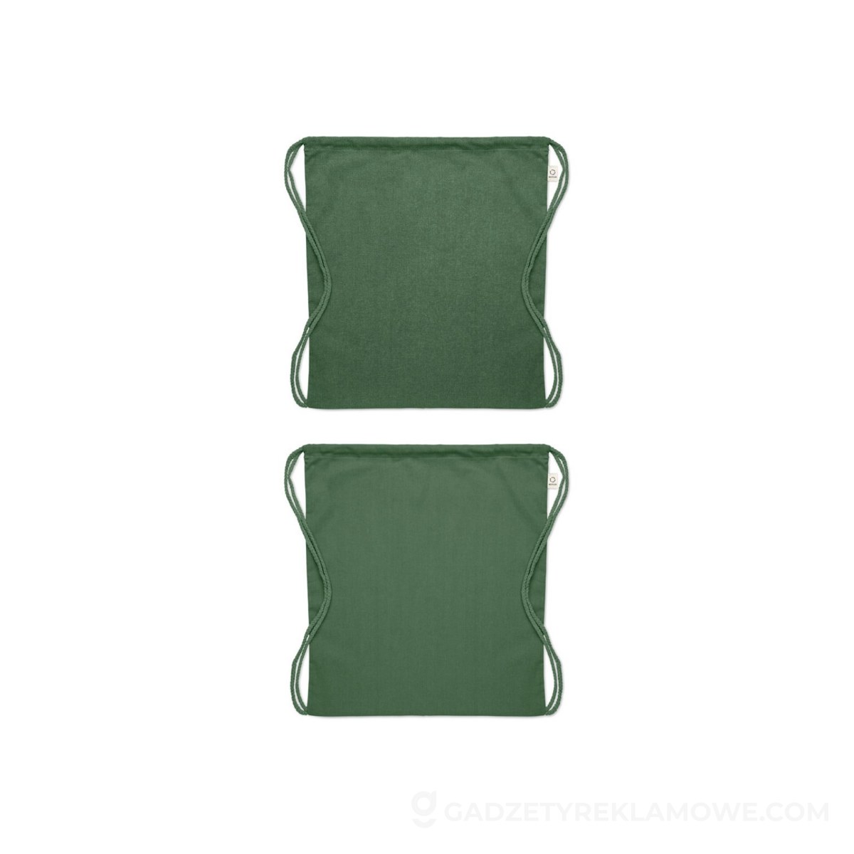 Torba bawełniana 140 gr z rec. CABETRI COLOUR - ciemnozielona