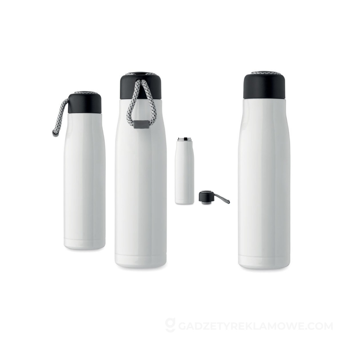 Butelka dwuścienna 500 ml CORDLE - biała