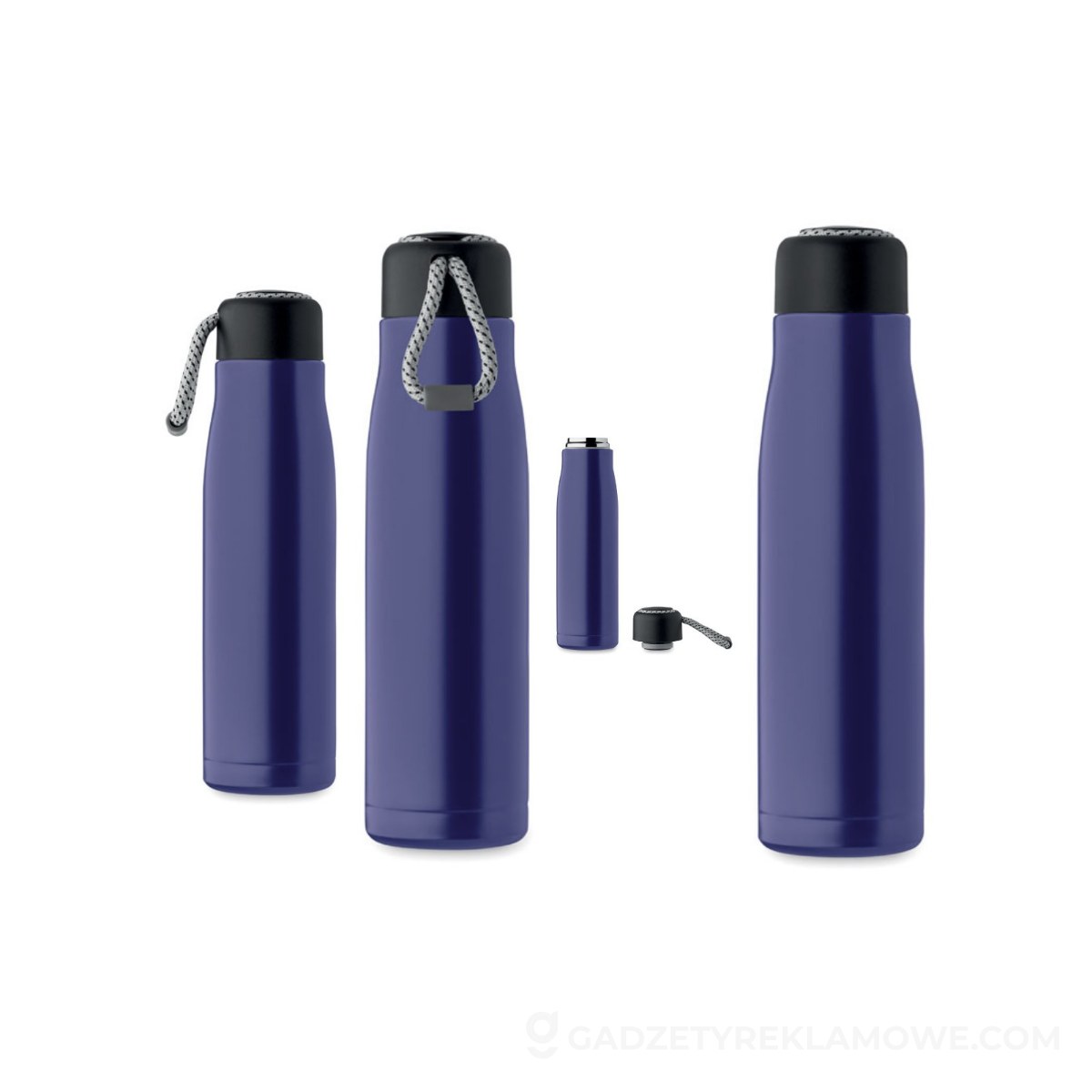 Butelka dwuścienna 500 ml CORDLE - niebieska