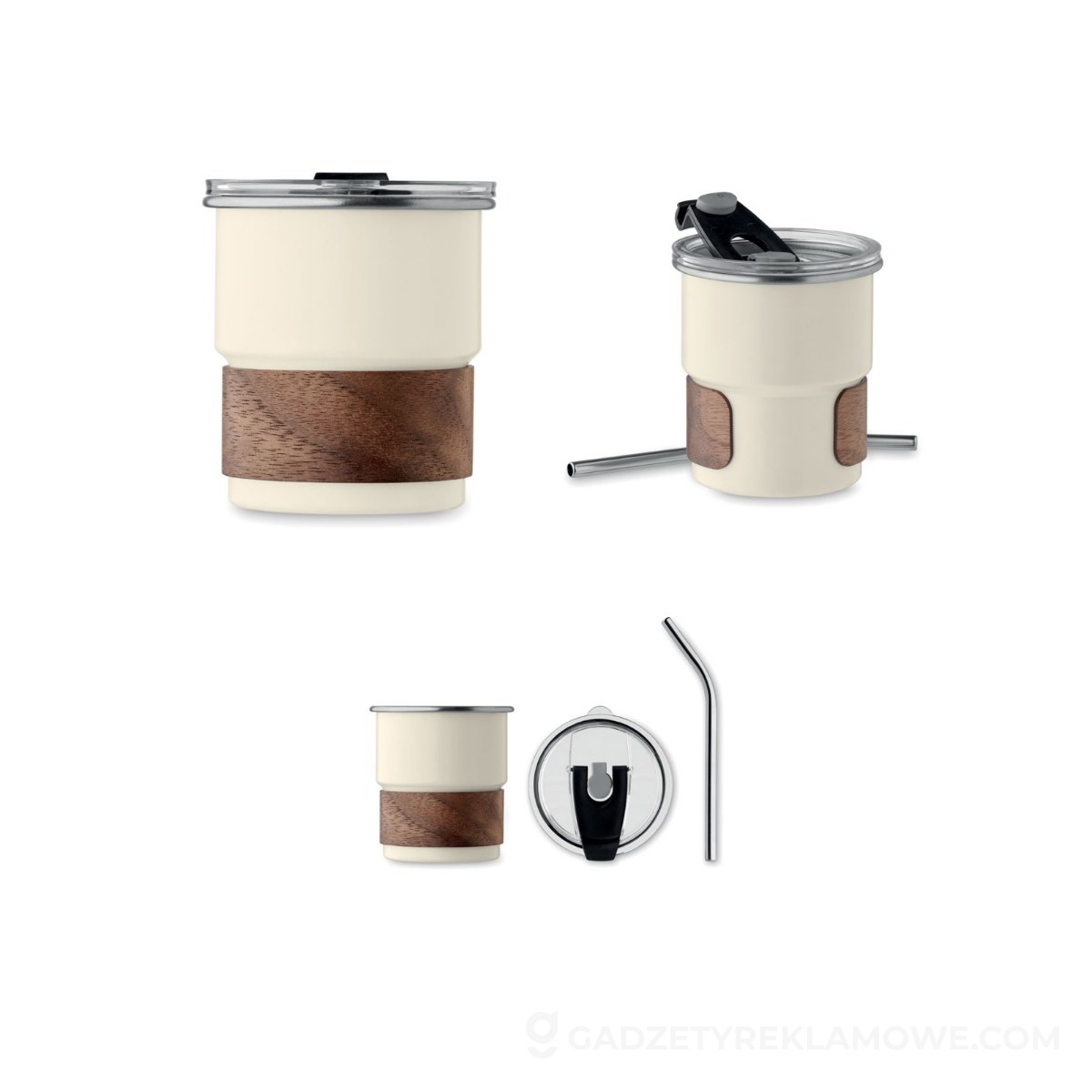 Kubek jednościenny Mate 260 ml - beżowy