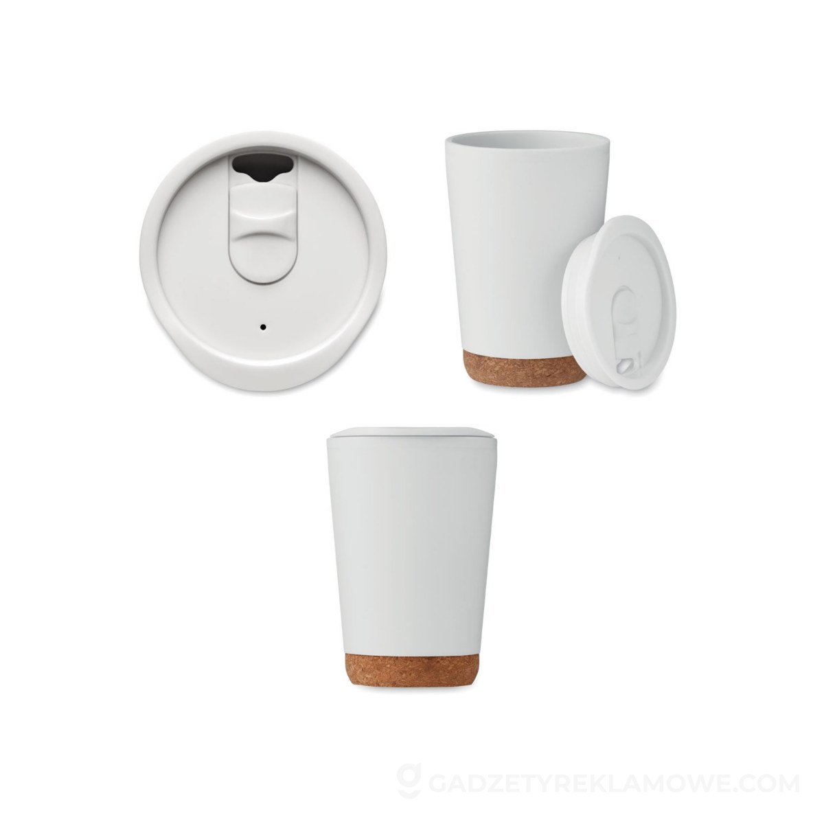 Kubek dwuścienny 300 ml CO - biały