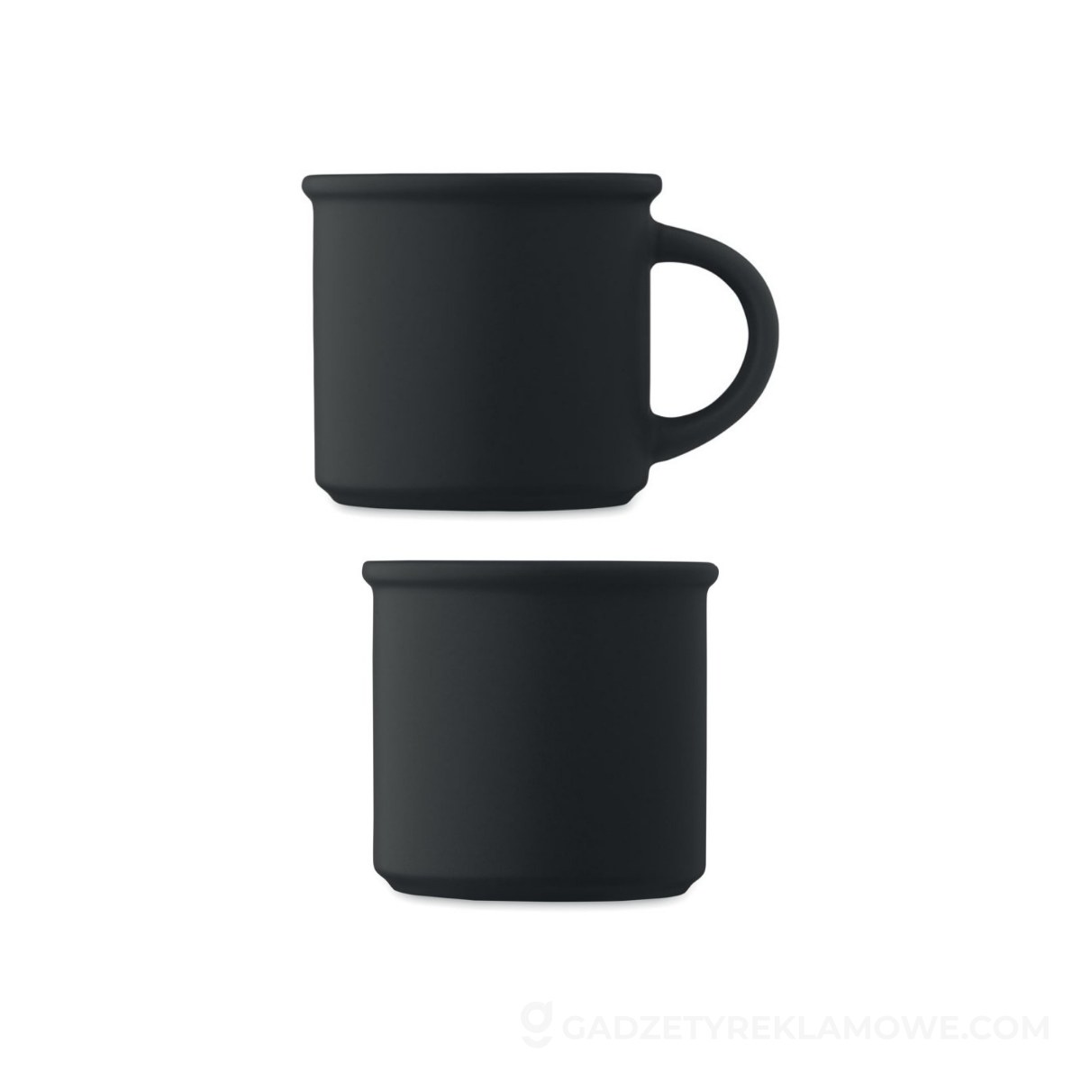 Matowy kubek ceramiczny 300 ml Cupage - czarny