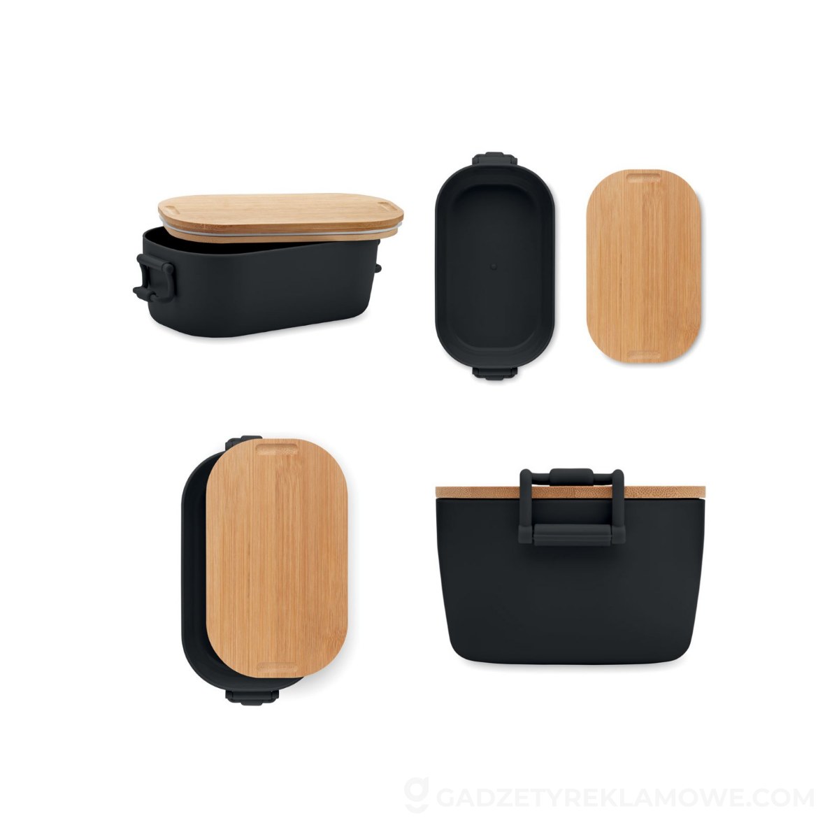Lunch box PP 700 ml LEKKER - czarny