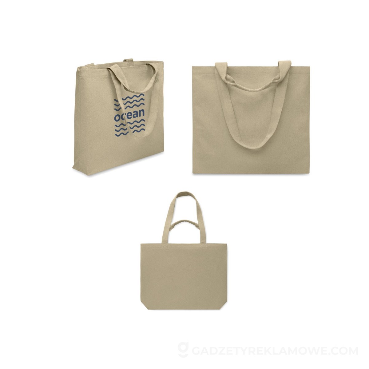Gadżety reklamowe Ząbki 4 Torba plażowa z płótna 320 gr/m MALDI BEACH - khaki