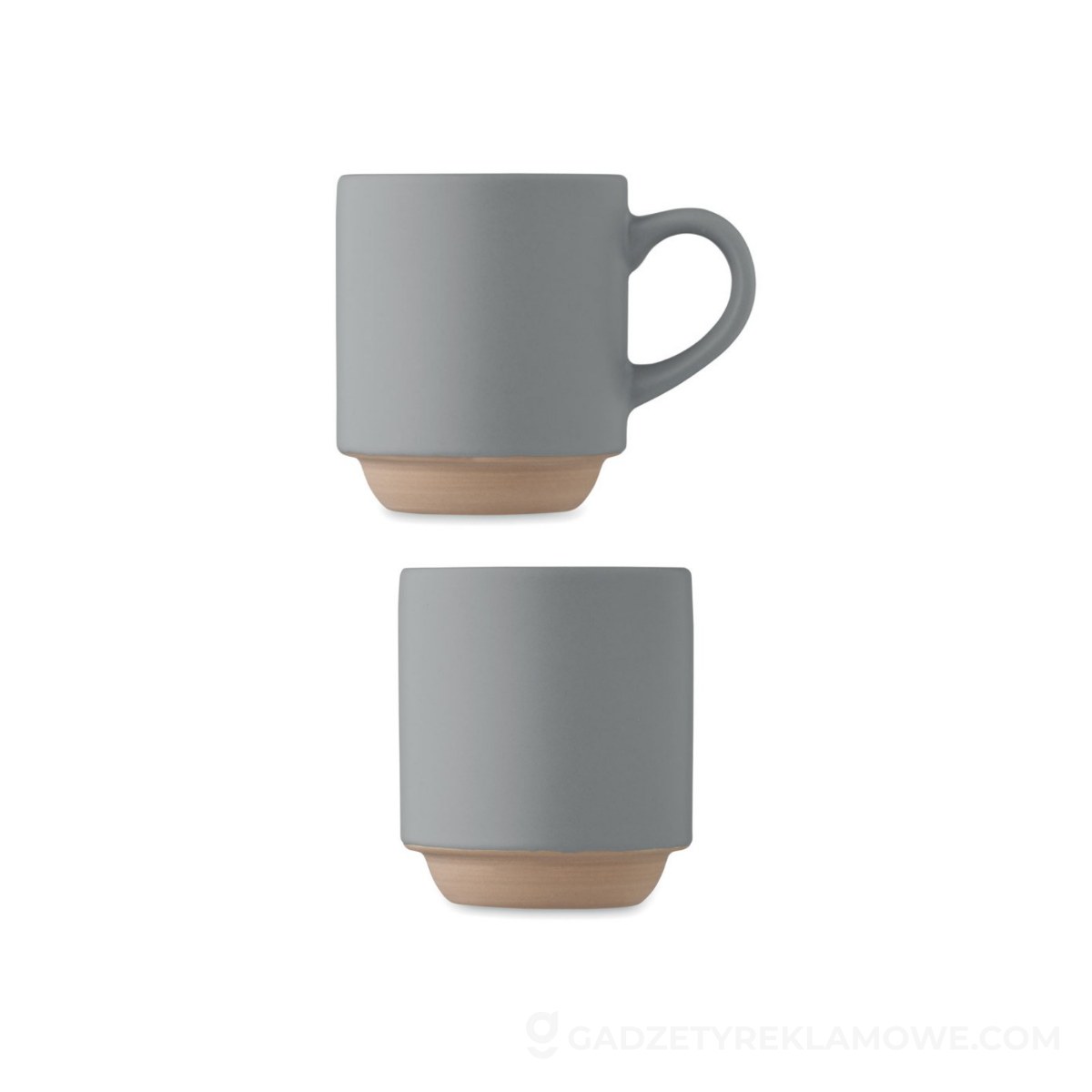 Ceramiczny kubek 170 ml CERACK - szary