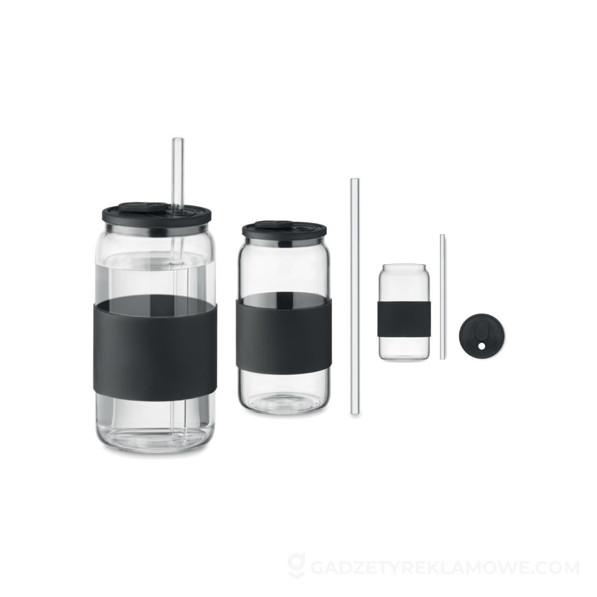 Wysoki kubek borokrzem. 550 ml BOROSIP - czarny
