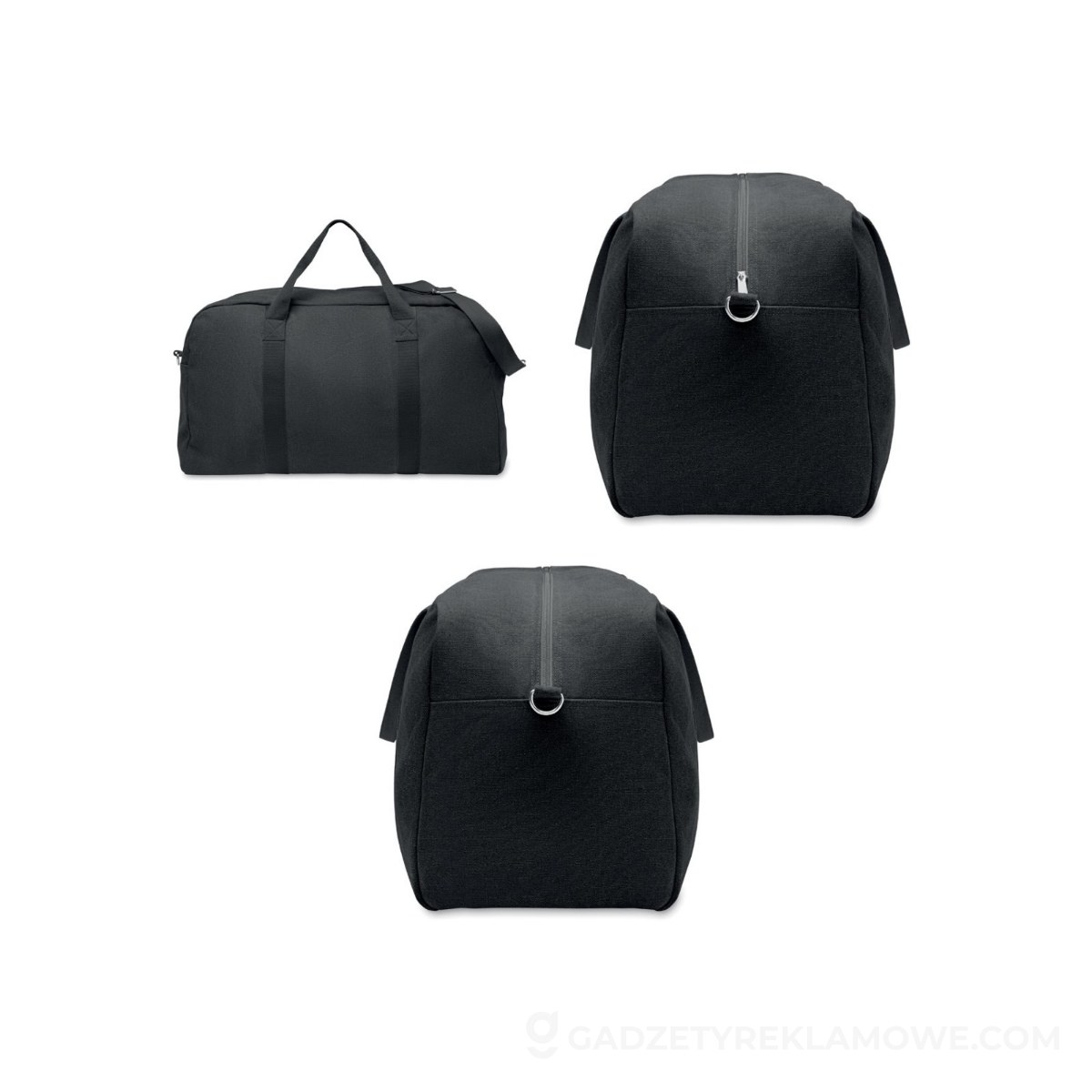 Torba podróżna duffle 450 gr/m² DUFFAS COLOUR - czarna