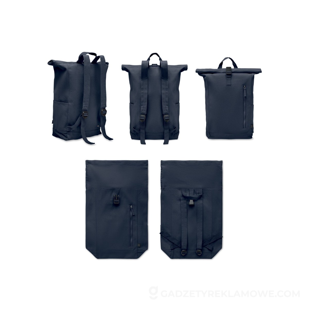 MO2552-85-wariantu-watermark Plecak typu rolltop 390 gr/m² Kamet - francuski granatowy