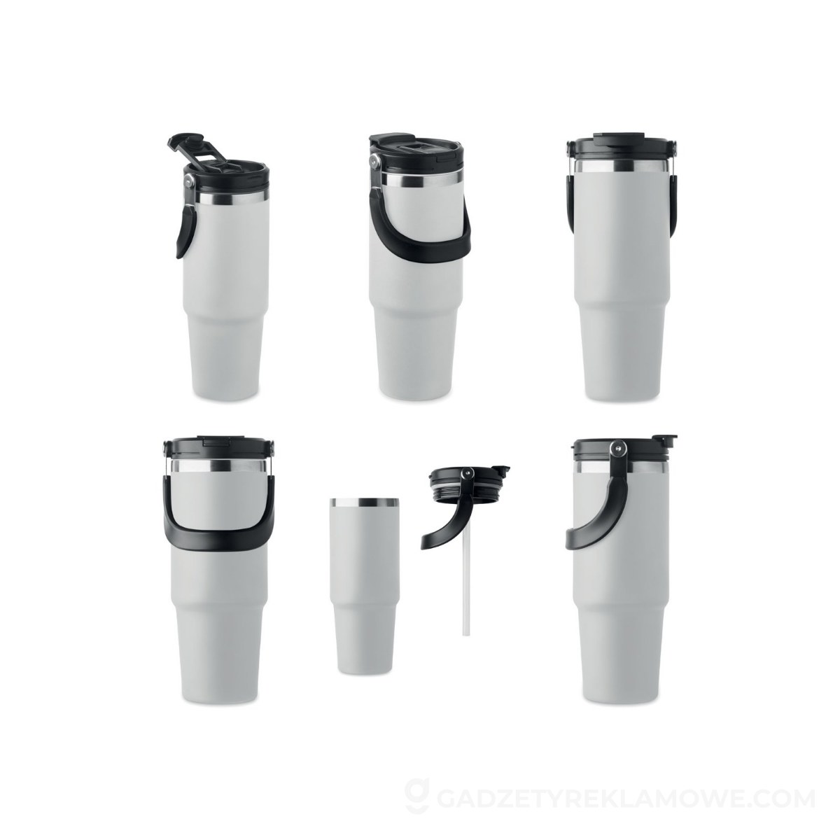 Kubek dwusienny 850 ml SUMA HAND - biały