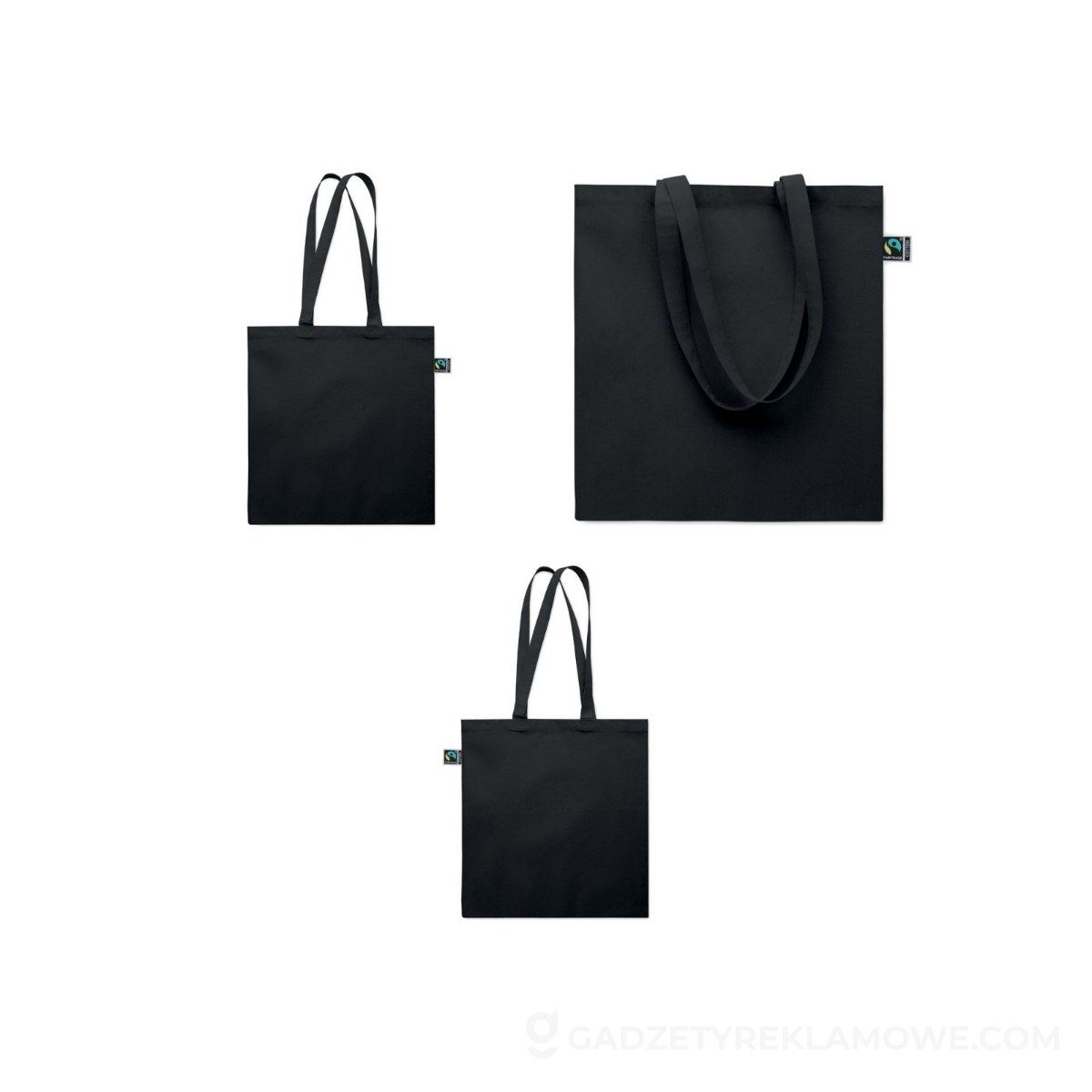Torba na zakupy Fairtrade 180 g OSOLE++ COLOUR - czarna