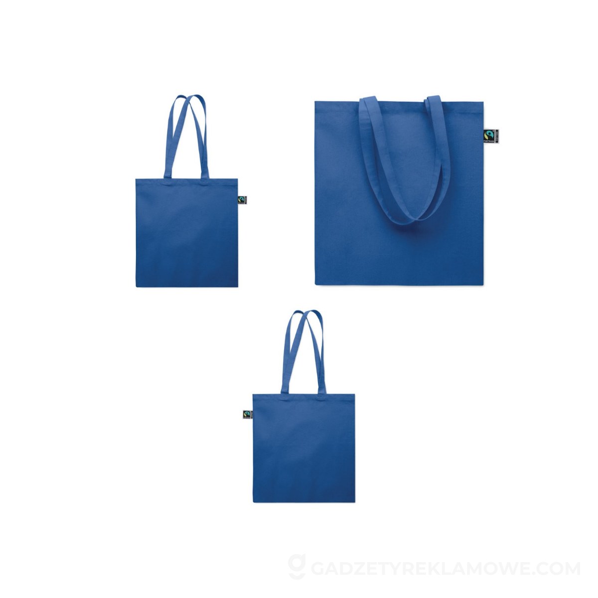 Torba na zakupy Fairtrade 180 g OSOLE++ COLOUR - niebieska