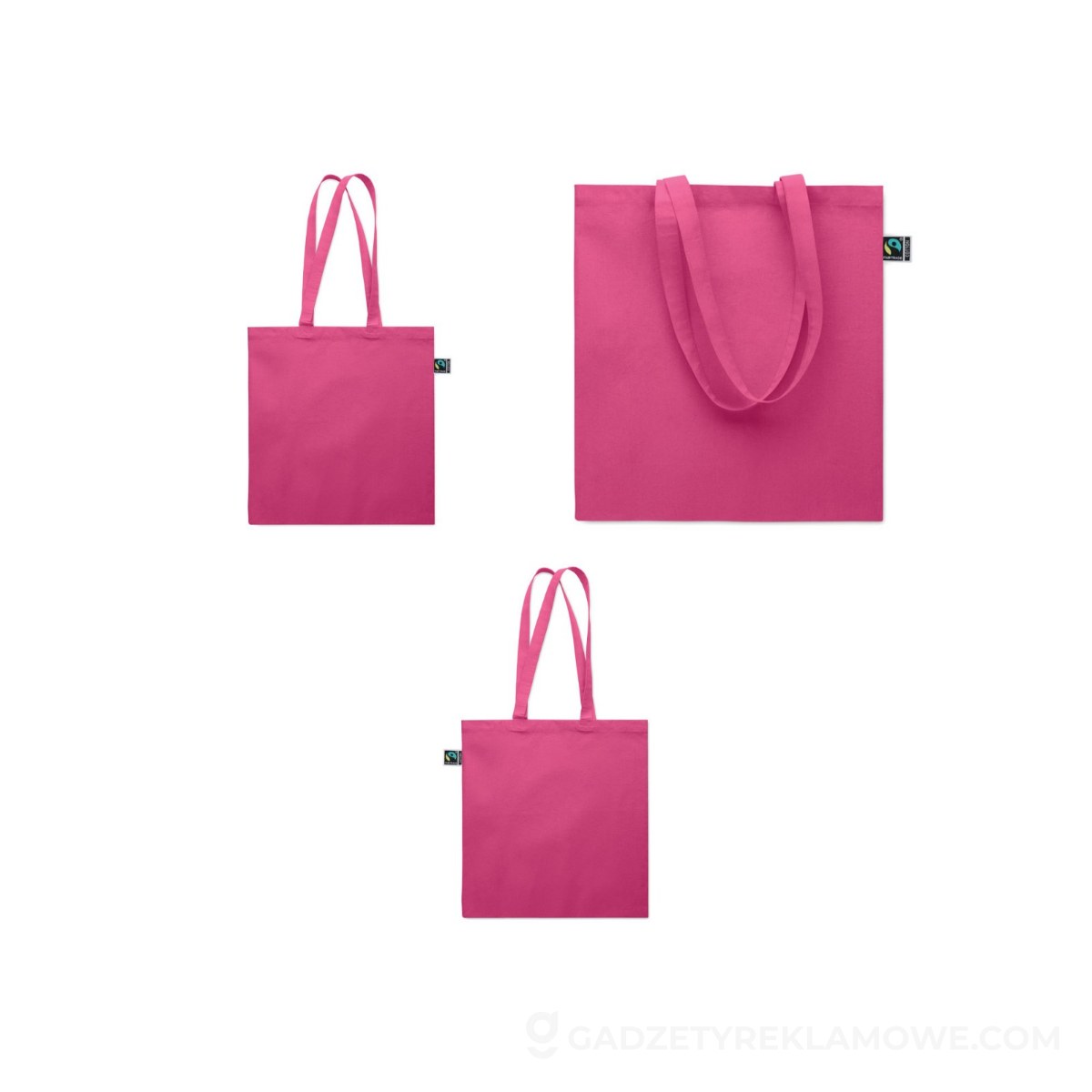 Torba na zakupy Fairtrade 180 g OSOLE++ COLOUR - fuksja