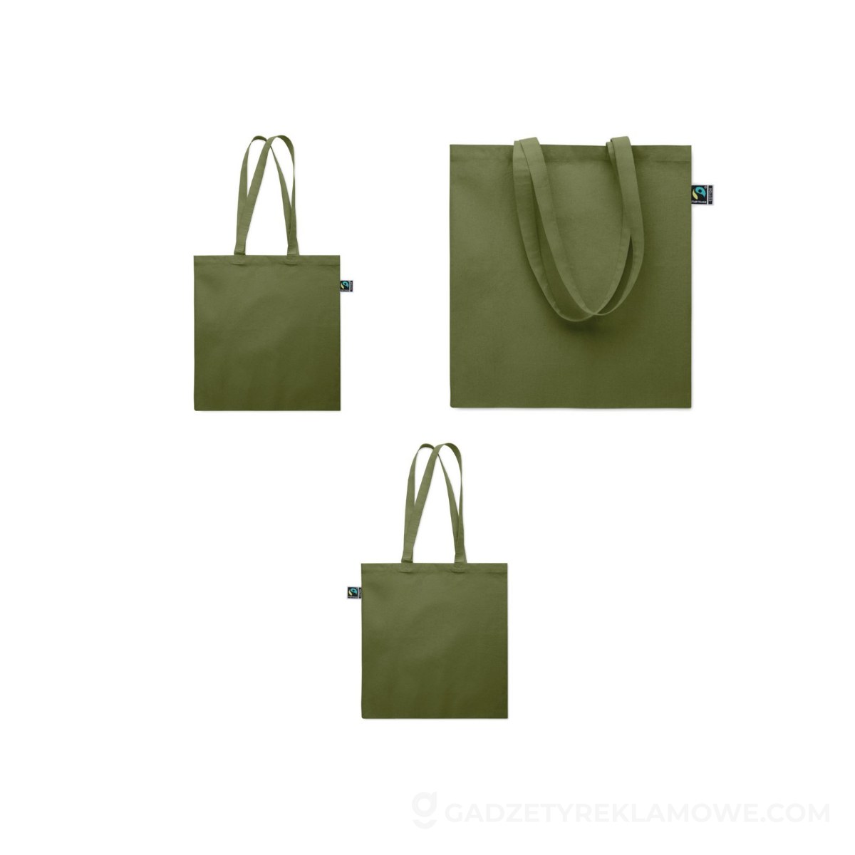 Torba na zakupy Fairtrade 180 g OSOLE++ COLOUR - ciemnozielona