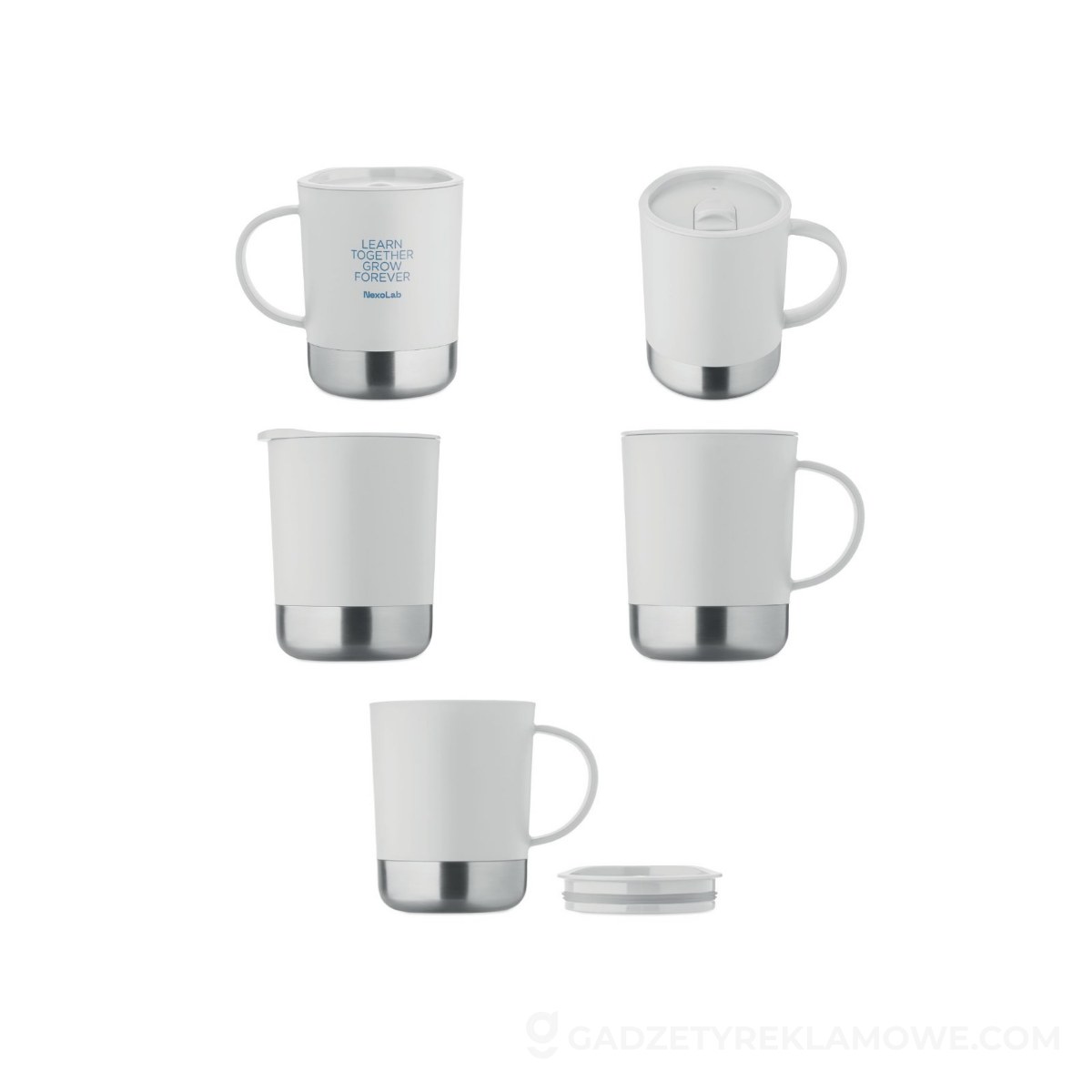 Kubek z 1 ścianką 300 ml BEAKER - biały