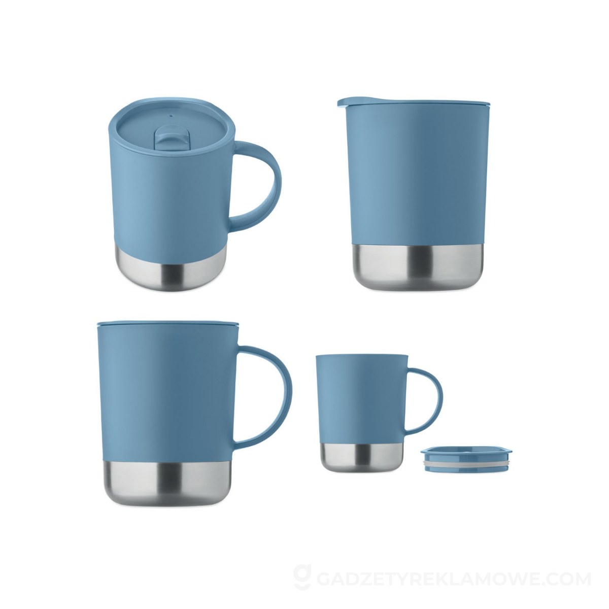 Kubek z 1 ścianką 300 ml BEAKER - petrolowy