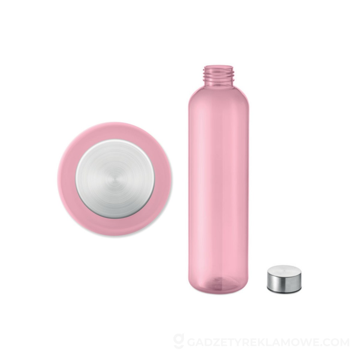 Butelka rPET 1000 ml Utah Remax - przezroczysta różowa