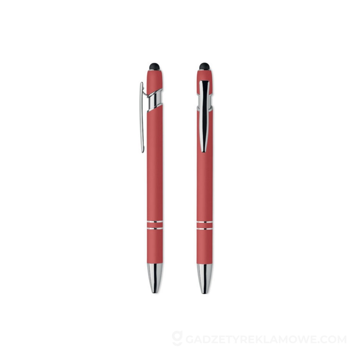 MO2798-05-wariantu-watermark Długopis z rysikiem aluminium SIPARO - czerwony