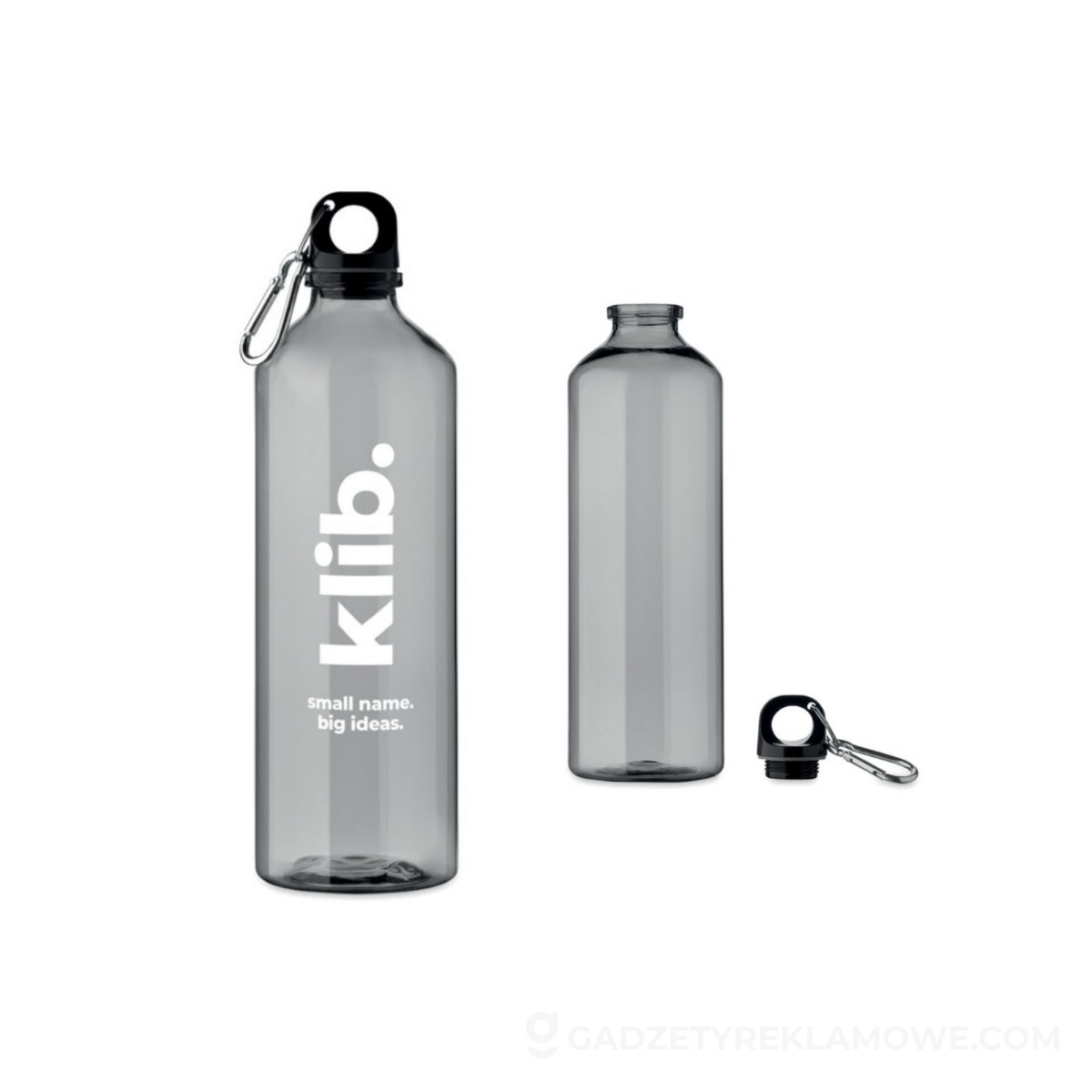 Butelka Moss RE750 rPET 750 ml - przezroczysta szara
