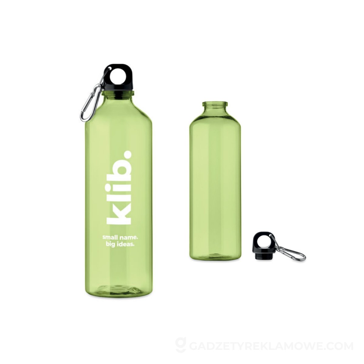 Butelka RPET 750 ml MOSS RE750 - przezroczysta limonka