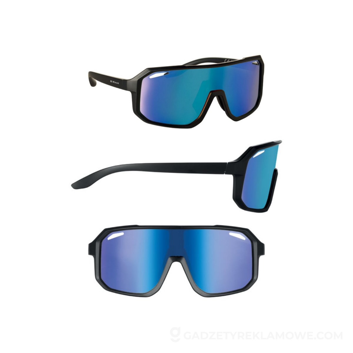 Sportowe okulary UV400 FLASH - niebieskie