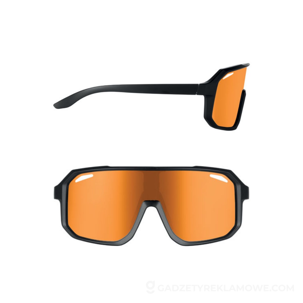 Sportowe okulary UV400 FLASH - pomarańczowe