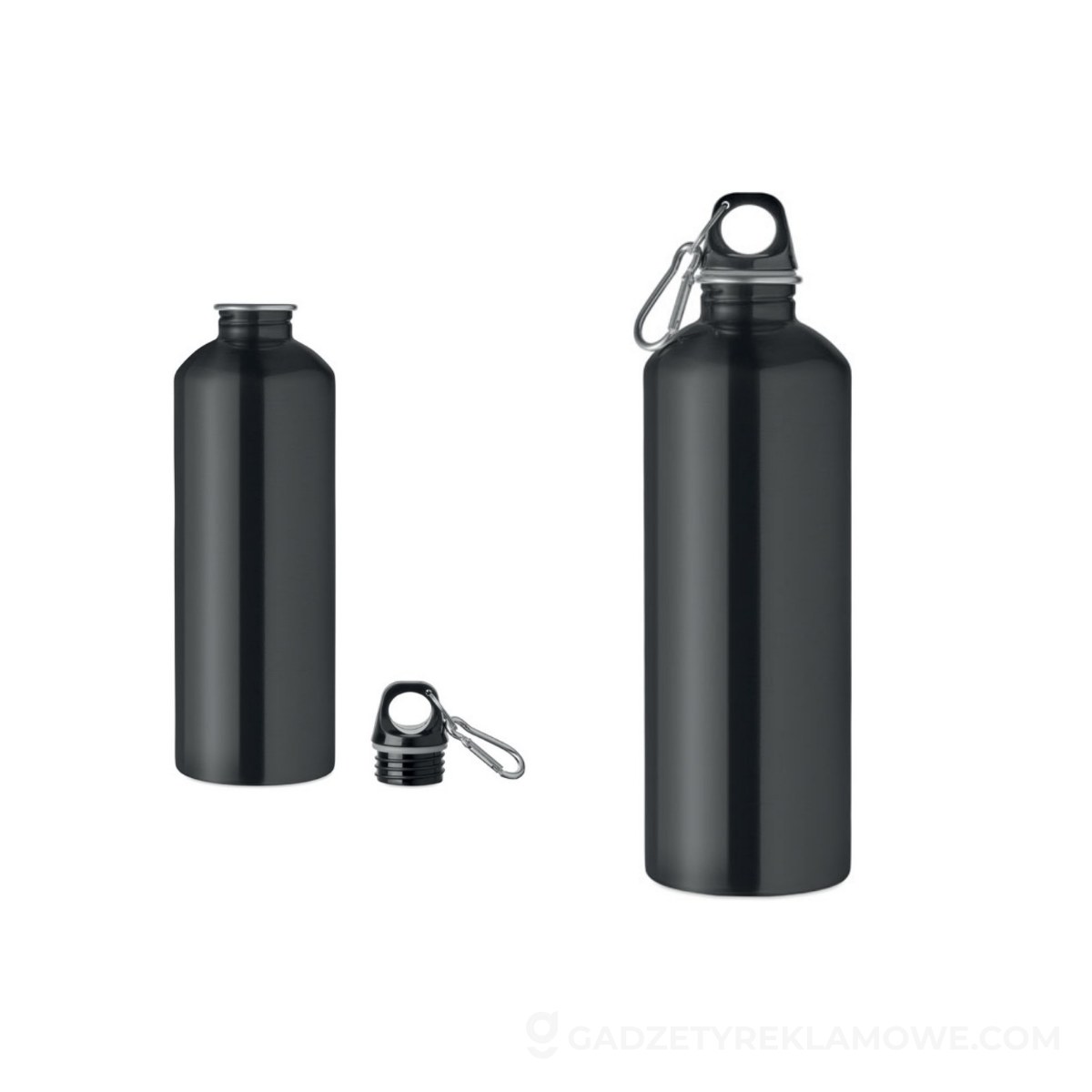 Butelka z 1 ścianką 1000 ml RE-ONE MOSS - czarna