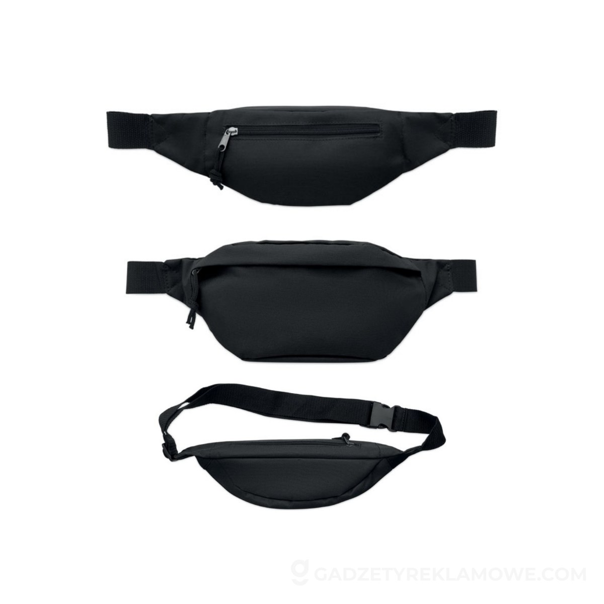 Saszetka z materiału 600D rPET Hipla - czarna
