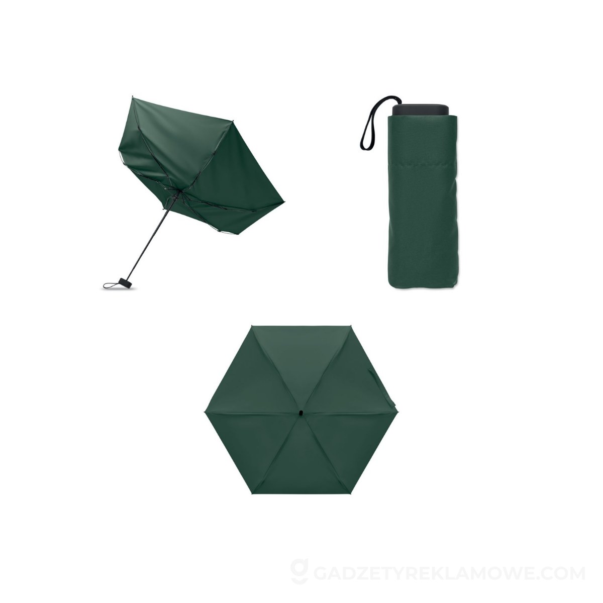 19″ wiatroodporny parasol PORTLAND SIN - zielony