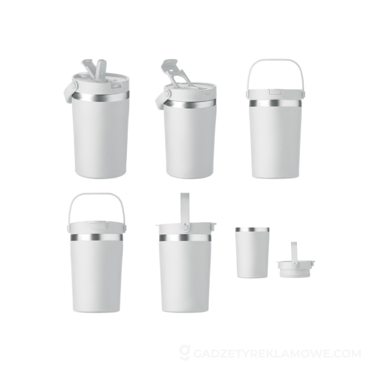 Kubek dwuścienny 350 ml COZYCUP - biały