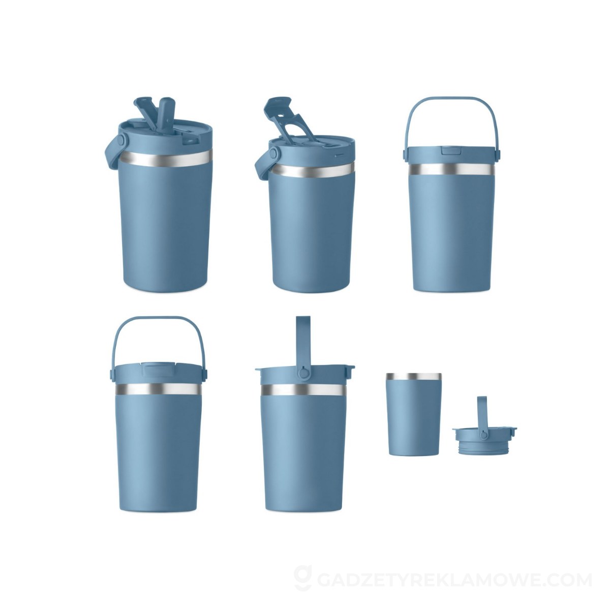 Kubek dwuścienny Cozycup 350 ml - petrol