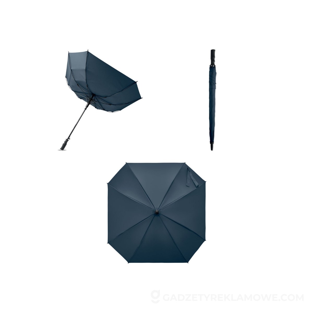 23'' Wiatroodporny parasol AMBOLI - niebieski