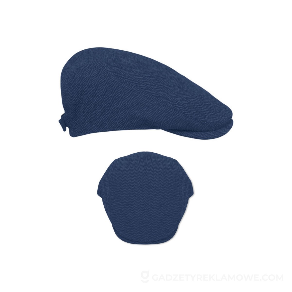 Czapka newsboy 335 gr/m² BLIND PEAK - niebieska