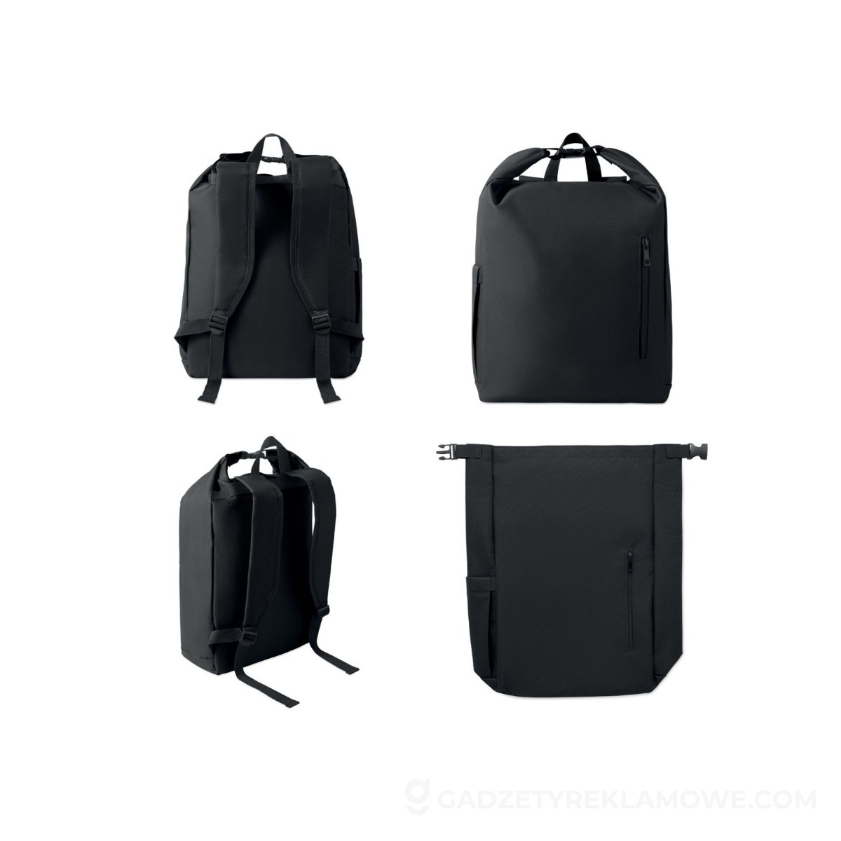 Plecak na laptopa 15'' rolltop UNITON - czarny