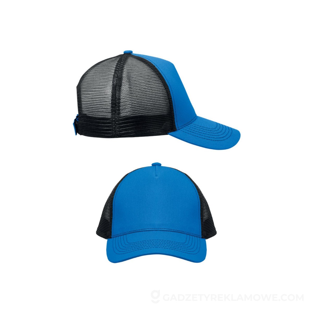 Czapka trucker z 5 panelami BLIST - niebieska