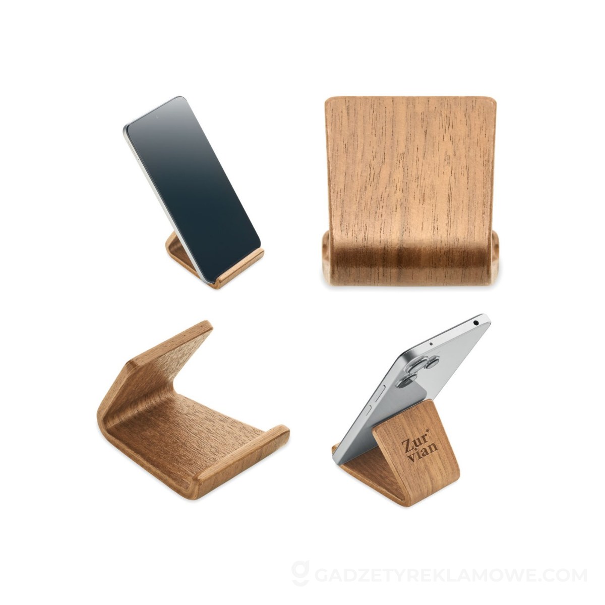 MO3128-40-wariantu-watermark Stojak na telefon Hold z drewna orzechowego i topoli - drewniany
