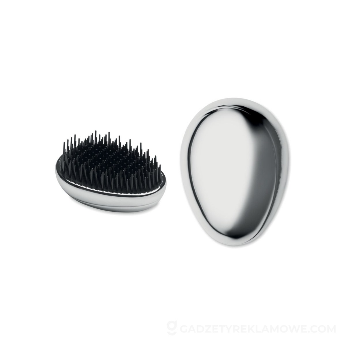 Szczotka anti-tangle do włosów BRUSH - srebrna błyszcząca