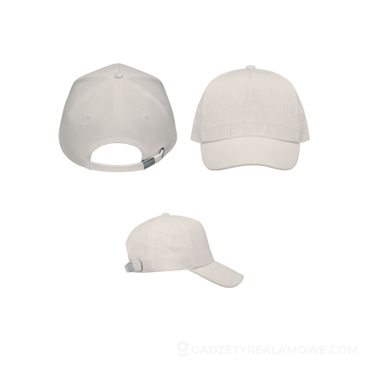 Czapka z daszkiem z konopi NAIMA CAP - beżowa