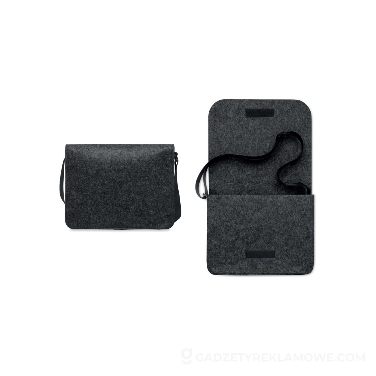 Filcowa torba na laptopa RPET BAGLO - szara