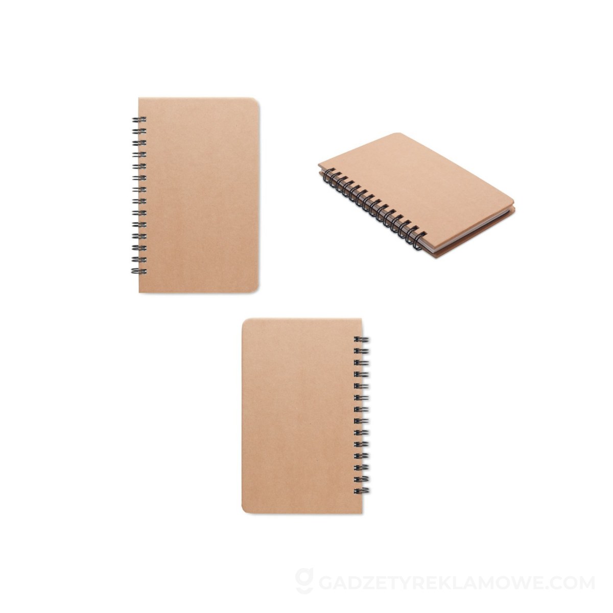 Gadżety reklamowe Kościan 5 Sosnowy notes GROWNOTEBOOK™ - beżowy