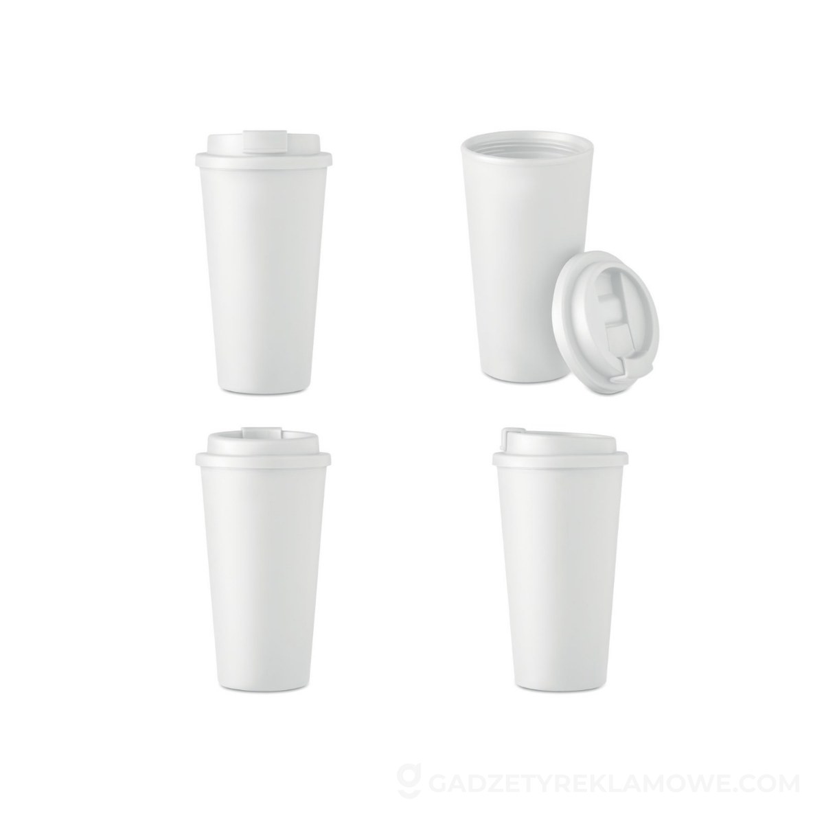 Dwuścienny kubek 475 ml TUESDAY - biały