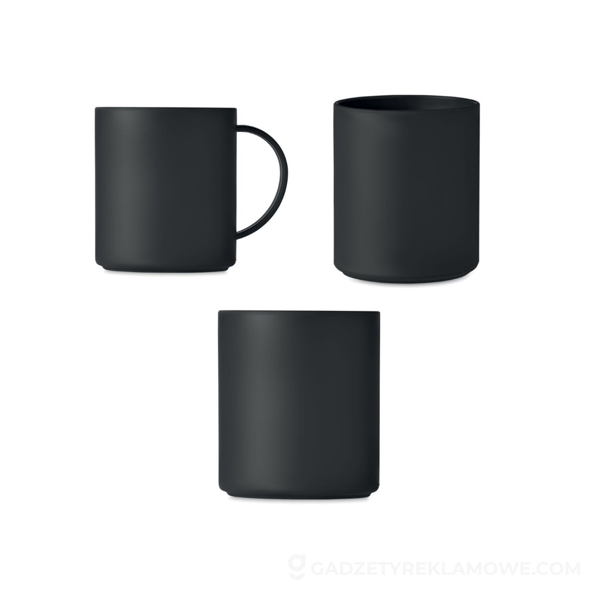 Kubek Plastikowy 300 ml MONDAY - czarny