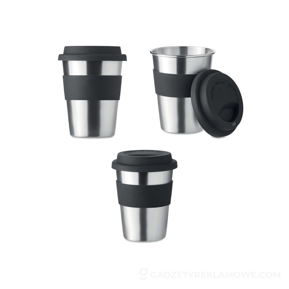Kubek, stal nierdzewna 350ml IRMUG - czarny