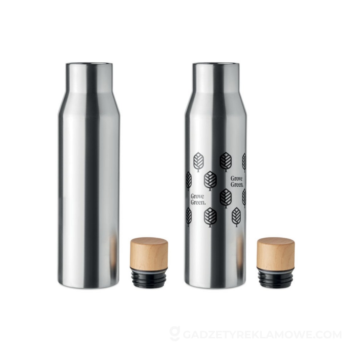 Gadżety reklamowe Leszno 9 Termos dwuścienny 500 ml DUDINKA - srebrny
