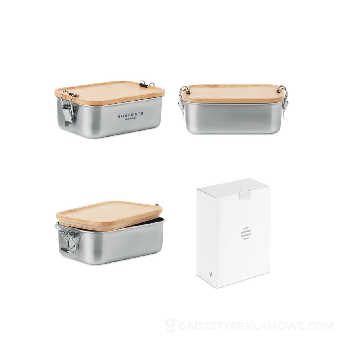 Lunchbox 750ml SONABOX - drewniany