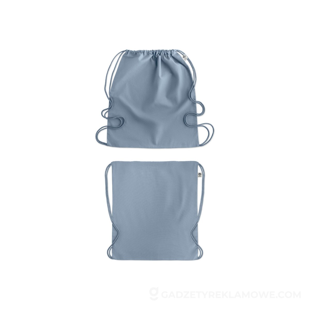 Torba z bawełny organicznej YUKI COLOUR - błękitna