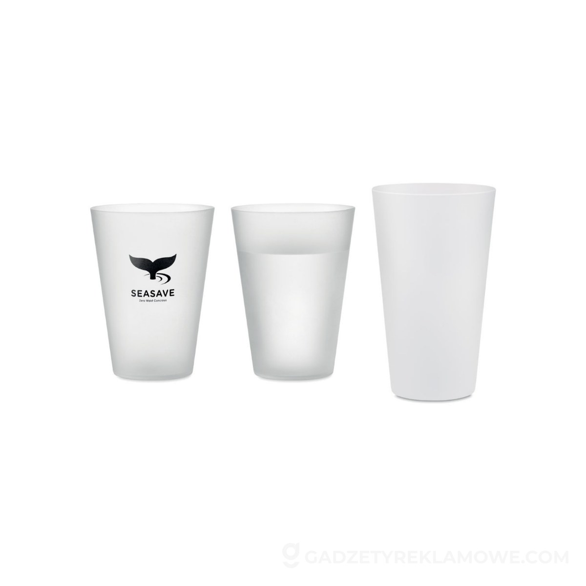 Kubek eventowy 300ml FESTA - przezroczysty biały