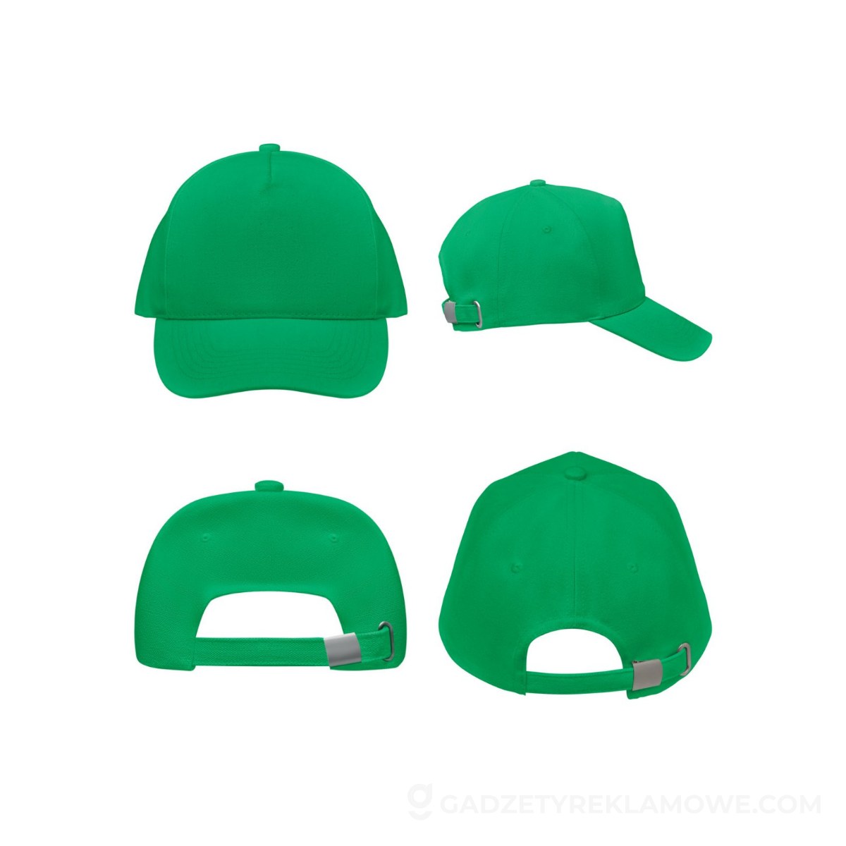 Gadżety reklamowe Tarnów 5 Czapka z daszkiem,bawełna org. BICCA CAP - zielona